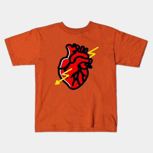 Thunderstruck Kids T-Shirt by kmtnewsman